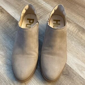 Light brown cafe color suede Ankle boots